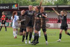 2. Frauen-Bundesliga - Saison 2021/2022 - FC Ingolstadt 04 - MSV Duisburg - Der 1:0 Führungstreffer durch Reischmann Stefanie (#21 FCI) - jubel - Foto: Meyer Jürgen