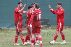 Kreisklasse - Saison 2024/25- Türkisch SV Ingolstadt - FC Gelbelsee-  - Baha Asici rot Türkisch - jubel - schiesst ein Tor  - XXXXX - Foto: Meyer Jürgen