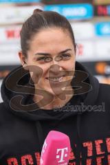 3. Liga; Rot-Weiss Essen - FC Ingolstadt 04; vor dem Spiel Cheftrainerin Sabrina Wittmann (FCI) Interview