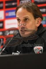 3. Liga; FC Ingolstadt 04 - Erzgebirge Aue; Pressekonferenz Cheftrainer Rüdiger Rehm (FCI)