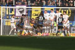 2024_1_27 - 3. Liga - Saison 2023/24 - 1. FC Saarbrücken - FC Ingolstadt 04 -  - Tim Civeja (Nr.23 - 1. FC Saarbrücken) beim Freistoss - XXXXX - Foto: Meyer Jürgen