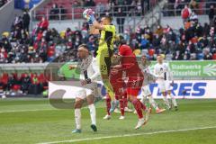 2.BL; Fortuna Düsseldorf - FC Ingolstadt 04; Tor Chance Patrick Schmidt (32, FCI) Torwart Kastenmeier Florian (33 DUS) Hoffmann Andre (3 DUS)