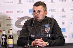3. Liga; SSV Ulm 1846 - FC Ingolstadt 04; Pressekonferenz Interview Cheftrainer Michael Köllner (FCI)