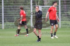 3. Liga; FC Ingolstadt 04 - Neue Trainerin, Wechsel, Trainerwechsel, Cheftrainerin Sabrina Wittmann (FCI) Lukas Fröde (34, FCI)