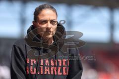 3. Liga; FC Ingolstadt 04 - Arminia Bielefeld; Cheftrainerin Sabrina Wittmann (FCI) vor dem Spiel