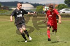 Bezirksliga - Saison 2024/25- TSV Gaimersheim - FC Fatih Ingolstadt - Quendrin Hoti schwarz Gaimersheim - Eduard Hardok rot Fatih - Foto: Meyer Jürgen