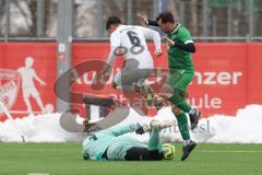 AUDI - Schanzer Amateurcup - Finale -  2026  - SV Hundszell - SV Denkendorf - Gabriel Hägel TW Hundszell - Luc Kammerer weiss Hundszell - Sebastian Mayer grün Denkendorf - Foto: Meyer Jürgen