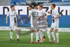 2.BL; Karlsruher SC - FC Ingolstadt 04; Tor Jubel Treffer Filip Bilbija (35, FCI) Christian Gebauer (22, FCI) Tobias Schröck (21, FCI) Visar Musliu (16, FCI) Florian Pick (26 FCI)