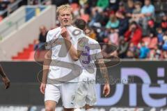 3. Liga; FC Ingolstadt 04 - SC Verl; Tobias Bech (11, FCI) ärgert sich Torchance Schanzengeber