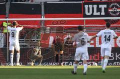 3. Liga; FC Ingolstadt 04 - Viktoria Köln; Philipp David (10 Köln) Tor Gegentor, Torwart Marius Funk (1, FCI) keine Chance Calvin Brackelmann (17, FCI) Becker André (9 Köln)