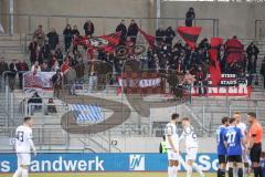 3.Liga - Saison 2022/2023 - 1. FC Saarbrücken - FC Ingolstadt 04 - Mitgereiste Fans -  Foto: Meyer Jürgen