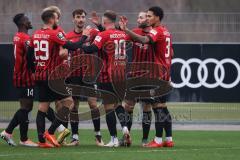 3. Liga; Testspiel - FC Ingolstadt 04 - Chemnitzer SC; Tor Jubel Treffer Rico Preißinger (6, FCI) 1:0, Tobias Bech (11, FCI) Justin Butler (31, FCI) Arian Llugiqi (25, FCI) Max Dittgen (10, FCI) David Kopacz (29, FCI) Hans Nunoo Sarpei (18 FCI)