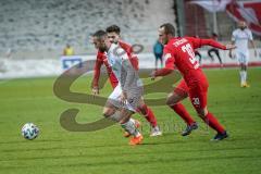 3. Liga - FSV Zwickau - FC Ingolstadt 04 - Fatih Kaya (9, FCI) Reinhardt Julius (30 Zwickau) Hauptmann Marius (23 Zwickau)