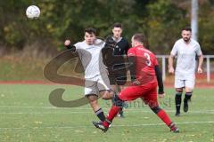 2023_11_5 - Kreisklasse - Saison 2023/24 - TSV Lenting - SV Eitensheim  - Albijan Musliu grau Lenting - Christoph Exner rot Eitensheim - Foto: Meyer Jürgen