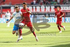 3. Liga; FC Ingolstadt 04 - FC Hansa Rostock; Fredrik Carlsen (8, FCI) Zweikampf Kampf um den Ball