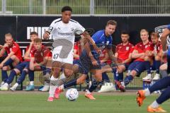 3. Liga; Testspiel; FC Ingolstadt 04 - TSV Rain/Lech, David Udogu (47, FCI) Zweikampf Kampf um den Ball