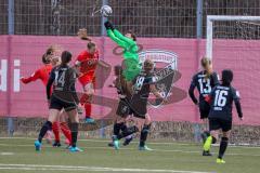 2. Frauen-Bundesliga - Saison 2021/2022 - FC Ingolstadt 04 - Eintracht Frankfurt II - Maier Ramona (#18 FCI) - Altenburg Lina Torwart Frankfurt  - Foto: Meyer Jürgen