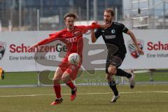 Bayernliga Nord - Saison 2023/24 - FC Ingolstadt 04 II - SC Eltersdorf- Krupa Jeroen (NR.9 - FCI) - Karmann Andre schwarz Eltersdorf - Foto: Meyer Jürgen