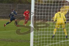 Bayernliga Süd - Saison 2021/2022 - FC Ingolstadt 04 II - TSV 1860 München II - Gashi Egson (#7 FCI) - Szekely György Torwart München  - Rother Fabian #17 blau München - Foto: Meyer Jürgen