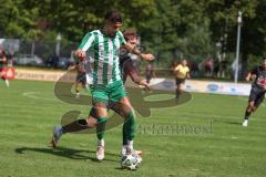 Landesliga - Saison 2025/26 - SV Manching - FC Sonthofen - Leon Peric (Nr.20 - SV Manching) - Notz Markus schwarz Sonthofen - Foto: Meyer Jürgen