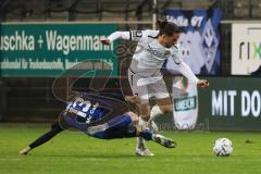 3. Liga; SV Waldhof Mannheim - FC Ingolstadt 04; Zweikampf Kampf um den Ball Valmir Sulejmani (7, FCI) Schnatterer Marc (13 WM)