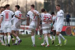 3. Liga - Saison 2023/24 - Testspiel - 1. FC Nürnberg - FC Ingolstadt 04 - Jannik Mause (Nr.7 - FCI) schiesst den 0:2 Führungstreffer - jubel -  - XXXXX - Foto: Meyer Jürgen