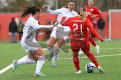 2. Bundesliga Frauen - Saison 2023/24 - FC Ingolstadt 04 Frauen - FC Carl Zeiss Jena - Reininger Pija (Nr.21 - FCI) - Juckel Nelly weiss Jena - Foto: Meyer Jürgen