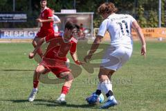 Kreisliga - Saison 2022/2023 - Türk.SV Ingolstadt - DJK Ingolstadt - Tom Staudenmeyer weiss DJK Ingolstadt - Eray Genc rot Türk.SV Ingolstadt - Foto: Meyer Jürgen