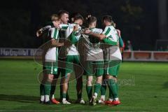 Landesliga - Saison 2025/26 - SV Manching - SC Oberweikertshofen - Der 4:0 Führungstreffer durch Fabian  Neumayer (Nr.9 - SV Manching) - jubel - Foto: Meyer Jürgen