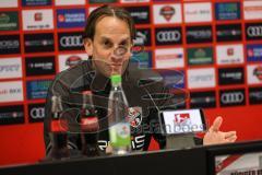 2.BL; FC Ingolstadt 04 - Training, neuer Cheftrainer Rüdiger Rehm, Pressekonferenz, Cheftrainer Rüdiger Rehm (FCI)