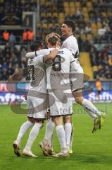 3. Liga; Dynamo Dresden - FC Ingolstadt 04; Tor Jubel Treffer 0:1 Tim Heike (9, FCI) Pascal Testroet (37, FCI) Benjamin Kanuric (8, FCI) Felix Keidel (43, FCI)