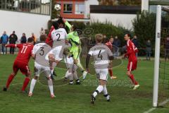 Kreisklasse - Saison 2023/2024 -SV Stammham - TSV Kösching - Johannes Altmann rot Kösching #17 - -  Manuel Kern Torwart Stammham - - Foto: Meyer Jürgen