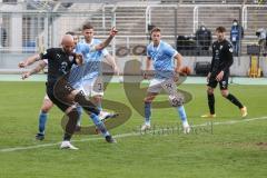 Toto Pokal - TSV 1860 München - FC Ingolstadt 04 - Nico Antonitsch (5, FCI) Torchance, Torwart Hiller Marco (1, 1860) fängt