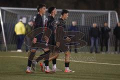 *** Bayernliga Nord - Saison 2025/26 - FC Ingolstadt 04 II - ASV Neumarkt - Der 3:0 Führungstreffer durch Davide Sekulovic (Nr.33 - FC Ingolstadt II) - jubel - Foto: Meyer Jürgen