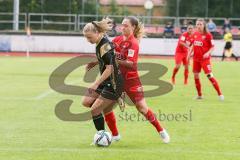 2. Frauen-Bundesliga - Saison 2021/2022 - FC Ingolstadt 04 - SV Meppen - Galvez Estrada (#2 FCI) - Jaron Isabella #24 Meppen - Foto: Meyer Jürgen