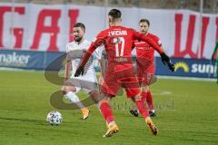 3. Liga - FSV Zwickau - FC Ingolstadt 04 - Marc Stendera (10, FCI) Schröter Morris (17 Zwickau) Könnecke Mike (13 Zwickau)