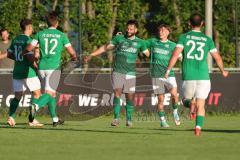 Kreisliga - Saison 2023/24 - Relegation zur BZL - FC Gerolfing - SVA Palzing -  Der 2:0 Führungstreffer durch Christian Träsch grün Gerolfing - jubel - Tor - -  - XXXXX - Foto: Meyer Jürgen