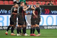 3. Liga; FC Ingolstadt 04 - SSV Jahn Regensburg; Tor Jubel Treffer Yannick Deichmann (20, FCI) Pascal Testroet (37, FCI) Benjamin Kanuric (8, FCI) Mladen Cvjetinovic (19, FCI) David Kopacz (29, FCI)