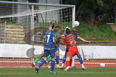 2. Fußball-Liga - Frauen - Saison 2022/2023 - FC Ingolstadt 04 - SC Sand - Schuldt Inga Torwart SC Sand - Böhm Katharina (Nr.25 - FC Ingolstadt 04 ) -  - Foto: Meyer Jürgen