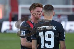 3. Liga - Saison 2024/25 - FC Ingolstadt 04 - SV Wehen Wiesbaden - Das Spiel ist aus - Sebastian Gronning (Nr.11 - FCI)- Foto: Meyer Jürgen