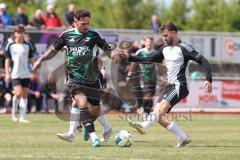 Bezirksliga - Saison 2025/26- TSV Gaimersheim - TSV Ober./Unterh.stadt - Domenic Raimann (Nr.26 - TSV Gaimersheim) - Nikola Kamenjasevic grau Ober/. Unterh.stadt - Foto: Meyer Jürgen