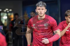 3. Liga; MSV Duisburg - FC Ingolstadt 04; vor dem Spiel Linus Rosenlöcher (19, FCI)