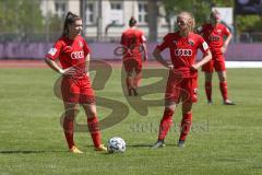 2. Frauen-Bundesliga Süd - Saison 2020/2021 - FC Ingolstadt 04 - SG 1899 Hoffenheim II - Mailbeck Alina (#8 FCI) rechts - Michael Heinloth (#17,FCI)  - Foto: Meyer Jürgen