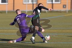 Freundschaftsspiel - Saison 2025/26- TSV Gaimersheim - VFR Neuburg - Quendrim Hoti (Nr.4 - TSV Gaimersheim) - Maximilian Christl lila Neuburg - Foto: Meyer Jürgen