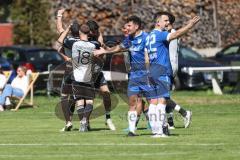 Kreisliga - Saison 2024/25- SV Menning - TSV Ober/Unterhaunstadt-  -  Der 0:1 Führungstreffer - jubel  -  - XXXXX - Foto: Meyer Jürgen