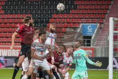 3. Liga - FC Ingolstadt 04 - Hallescher FC - Eckball, Björn Paulsen (4, FCI) Papadopoulos Antonios (8 Halle) Boyd Terrence (13 Halle) Müller Sven (30 Halle) Eisele Kai (1 Halle)