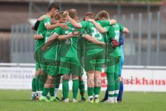 A-Klasse - Saison 2023/24 - TSV Gaimersheim II - FC Gerolfing II-  -  Die Mannschaft bildet einen Kreis vor dem Spiel - Gerolfing - XXXXX - Foto: Meyer Jürgen