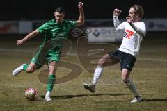 Landesliga - Saison 2024/25 - SV Manching - TSV Wertingen - Peric Leon (Nr.20 - SV Manching) - Marco Gerold weiss Wertingen - Foto: Meyer Jürgen