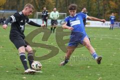Bezirksliga - Saison 2025/26 - TSV Ober./Unterhaunstadt -  TSV Gaimersheim - Quendrim Hoti (Nr.4 - TSV Gaimersheim) - Nail Dizdarevic blau Ober/Unterh.stadt - Foto: Meyer Jürgen