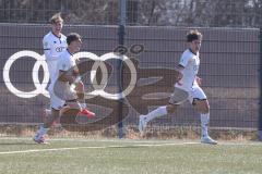 U17 DFB-Nachwuchsliga - Saison 2024/25 - FC Ingolstadt 04 - TSG Hoffenheim - Der 3:2 Führungstreffer per Elfmeter durch Maximilian Wagner weiss FCI - jubel  - XXXXX - Foto: Meyer Jürgen